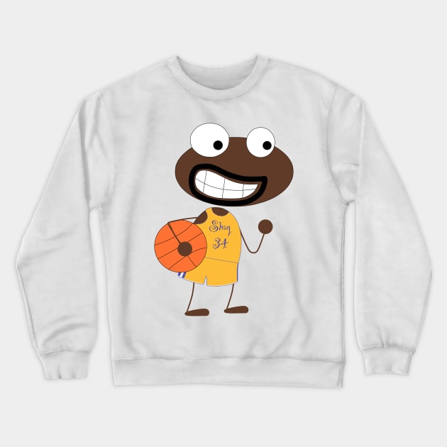 Cartoon Shaquille O'Neal Crewneck Sweatshirt by Heroes Inc.